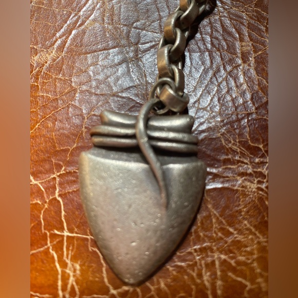 Rare 1973 Barry Kiedelstein Cord Sterling 925 Arrowhead Keychain - Picture 4 of 5